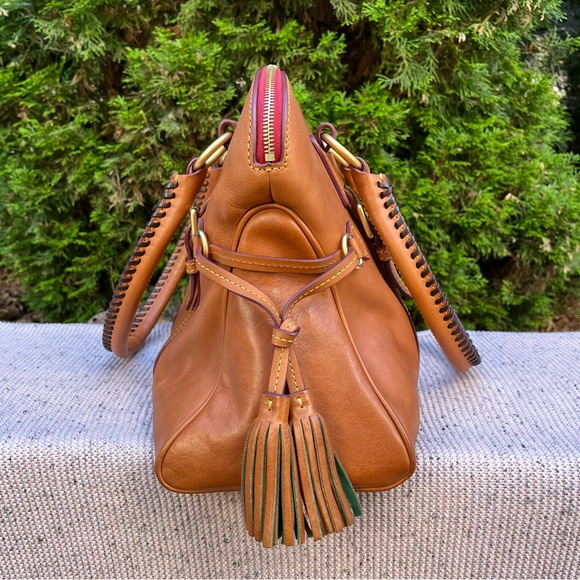 Dooney & Bourke Florentine Domed Buckle Satchel in Natural - Picture 5 of 12